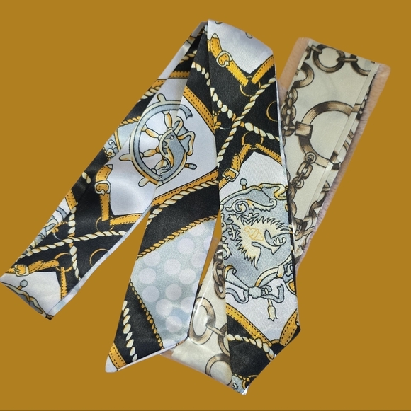 Nautical Patterned Silk Tie - Picture 1 of 2